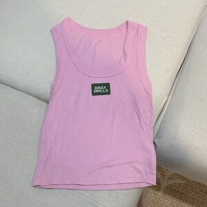 Daily Drills Light Pink Tank Top